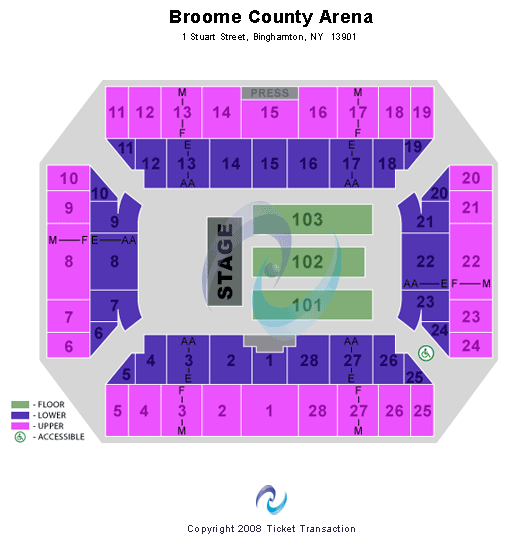 Image of Binghamton Black Bears vs. Port Huron Prowlers~ Binghamton Black Bears ~ Binghamton ~ Visions Veterans Memorial Arena ~ 11/19/2021 07:00