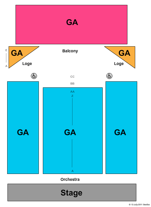 The Buckhead Theatre Seating Chart