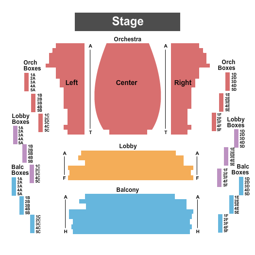 Seatmap for byers theatre at sandy springs performing arts center