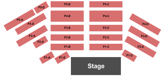 Seatmap for cefcu center stage at the landing - peoria riverfront