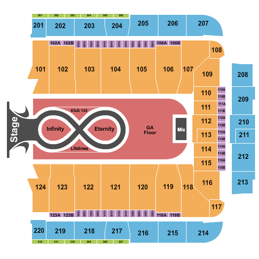 CFG Bank Arena seating-chart