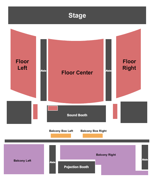 Seatmap for cactus theater