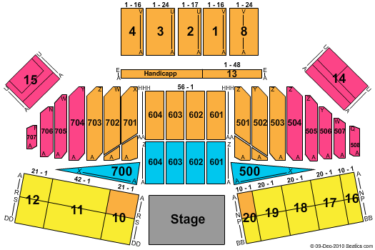 Paso Robles Seating Chart
