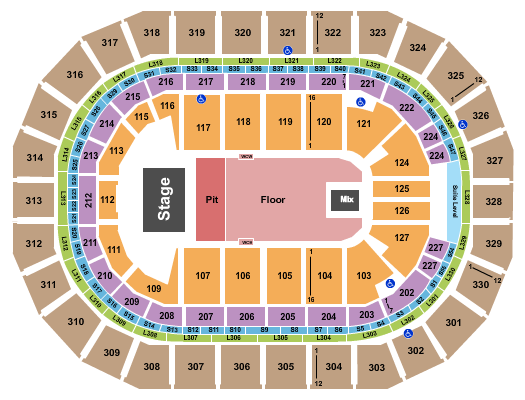 The Red Clay Strays Canada Life Centre seating chart