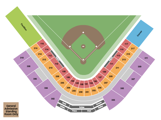 Seatmap for carilion clinic field