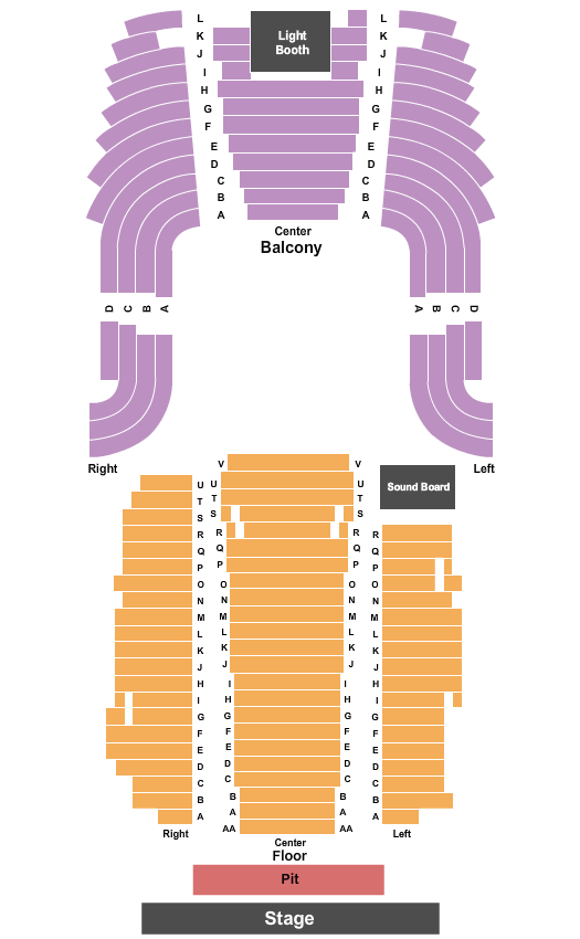 Carnegie of Homestead Music Hall seating-chart