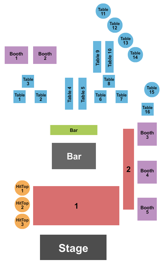 Seating Chart for Colin Quinn, 