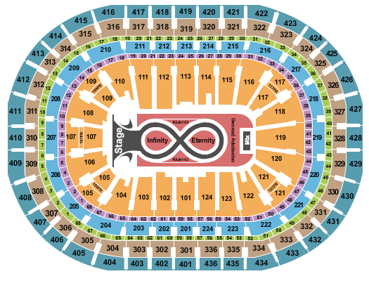 Centre Bell seating-chart
