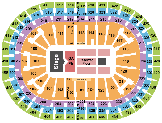 Seating Chart At Winstar Casino