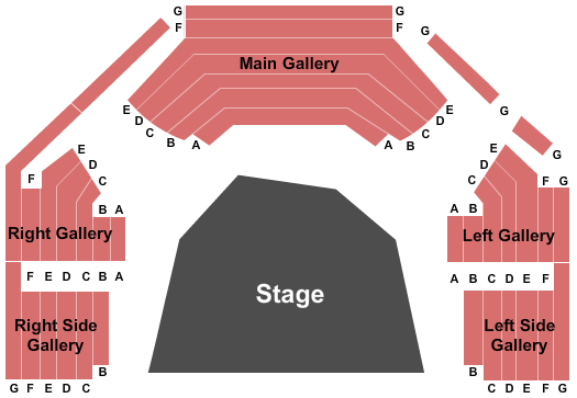 Seatmap for centre stage - greenville