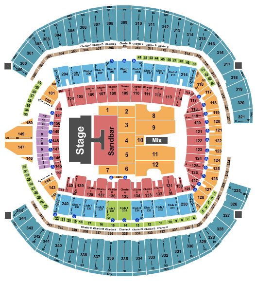 Kenny Chesney Chicago Seating Chart