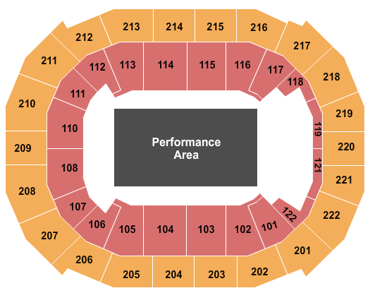 Seatmap for chaifetz arena