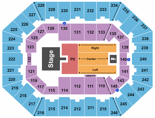 Charleston Coliseum & Convention Center - Charleston seating-chart