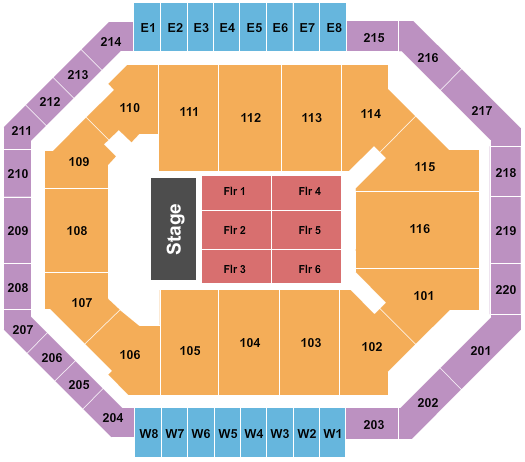 Chartway Arena at Ted Constant Convocation Center seating-chart