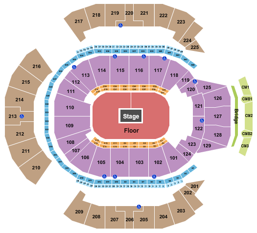 Chase Center seating-chart