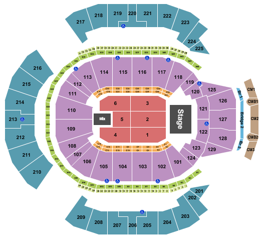 Chase Center seating-chart