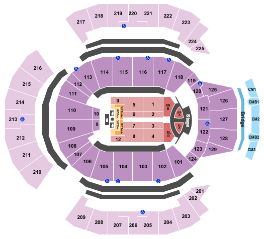 Chase Center Seating Chart Concert