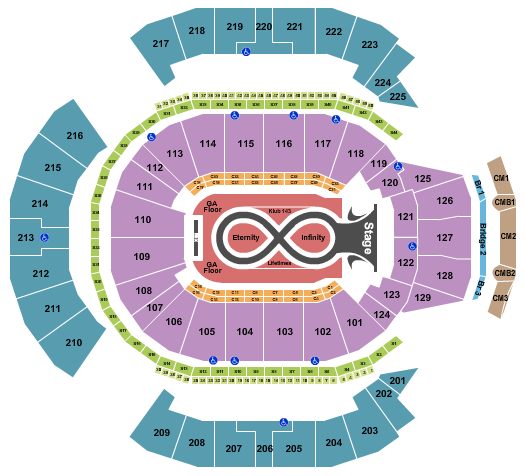 Chase Center seating-chart