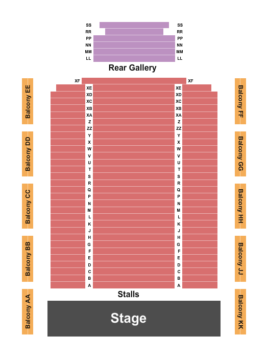 Seating Chart for Francis Rossi, 
