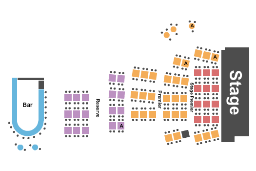 Seatmap for city winery at city foundry stl