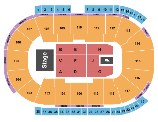 Coca-Cola Coliseum seating-chart
