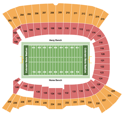 Seatmap for canvas stadium