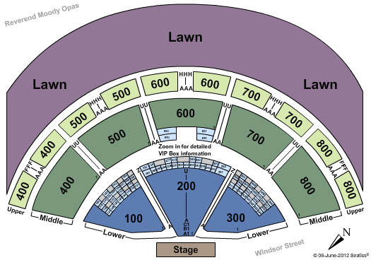 Vans Warped Tour Tickets 2013-07-14 Hartford, CT, Comcast Theatre (formerly Meadows Music Theater)