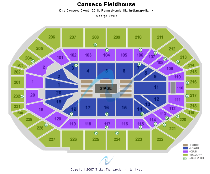 Conseco Fieldhouse Seating Chart Click on seating chart to open in new 