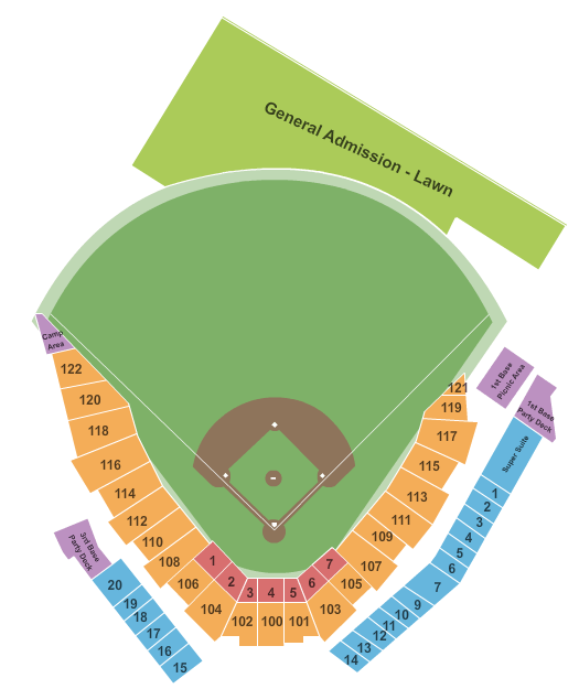 Seatmap for coolray field