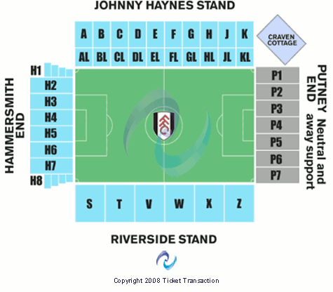 Fulham vs. Stoke City Tickets 2011-01-22 London, GL, Craven Cottage Stadium