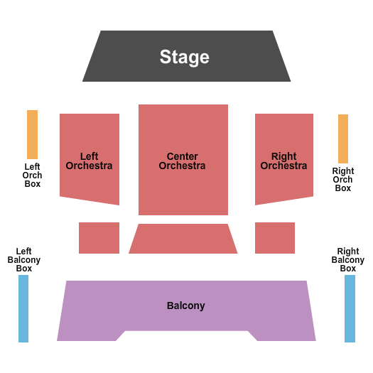 Seatmap for crickets theater at the buddy holly hall