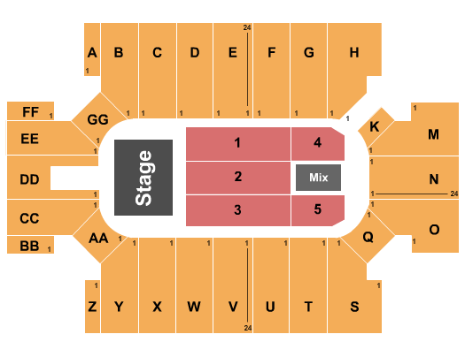 Ben Fuller Cross Insurance Arena seating chart
