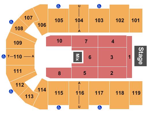 Seating Chart for Come From Away, 