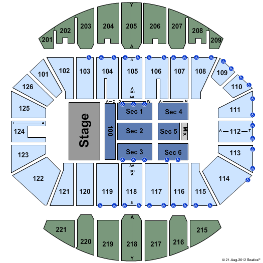 Crown Coliseum Concert Seating Chart A Visual Reference of Charts