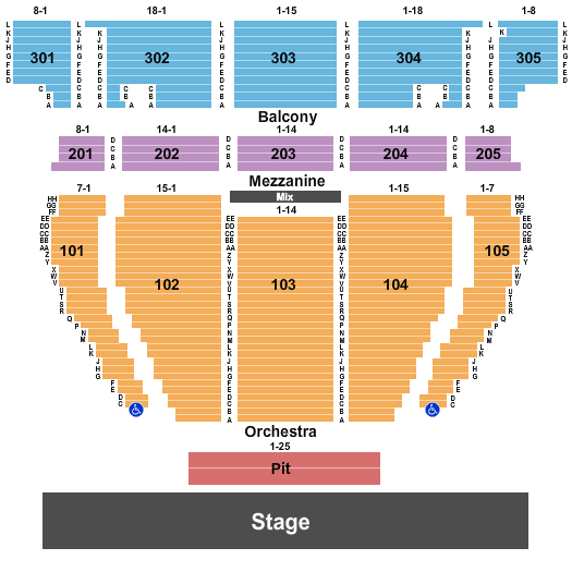 Crown Seating Chart