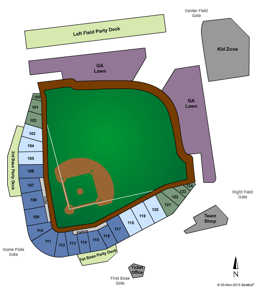 Sloan Park Seating Chart Cubs