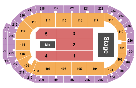 Ben Fuller Cure Insurance Arena seating chart