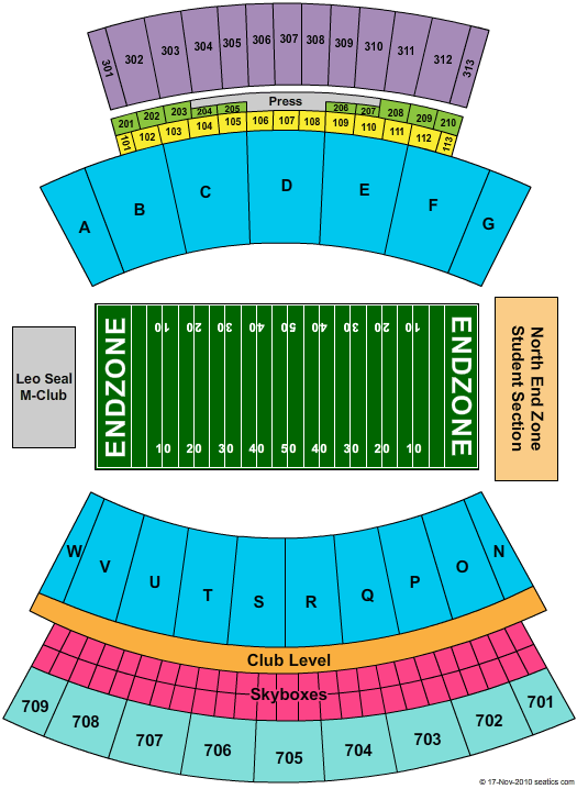 Mississippi State Bulldogs vs. Arkansas Razorbacks Tickets 2012-11-17 Mississippi State, MS, Davis Wade Stadium At Scott Field