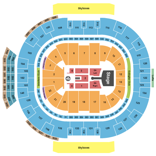 Greta Van Fleet Delta Center seating chart