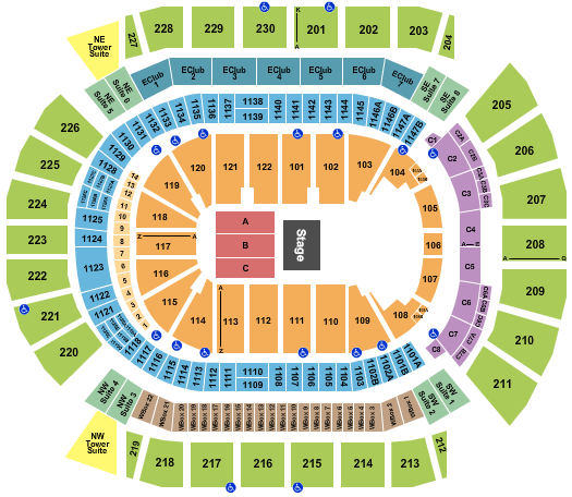 Desert Diamond Arena seating-chart