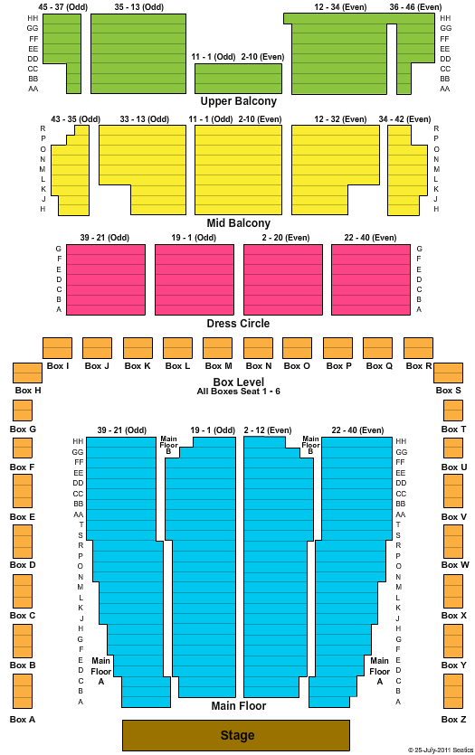 Dso Seating Chart