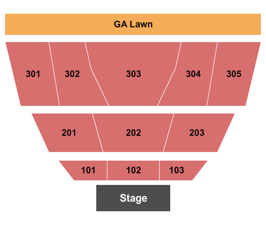 Seatmap for dignity health amphitheatre