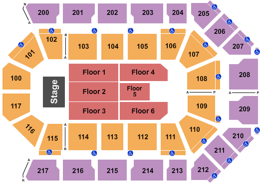 Dignity Health Arena seating-chart