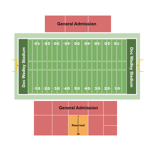 Northeastern State Riverhawks vs. Central Oklahoma Bronchos at Doc Wadley Stadium – Tahlequah, OK