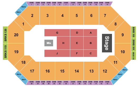 Seatmap for lee's family forum