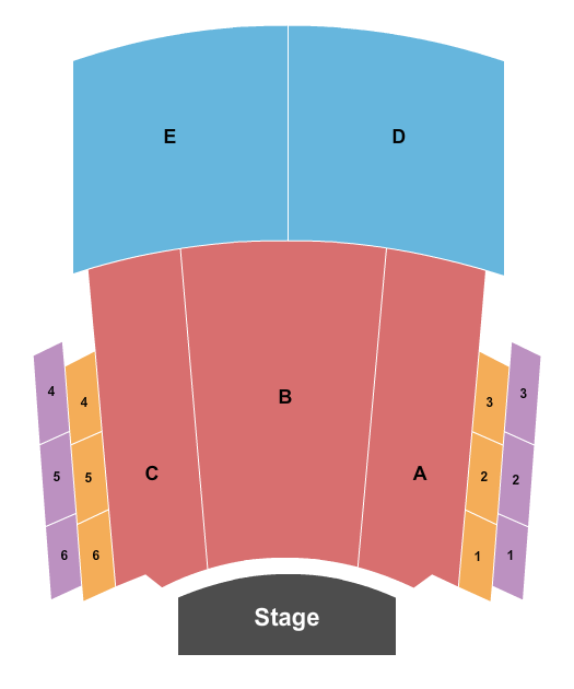 Seatmap for fletcher opera theater at martin marietta center for the performing arts