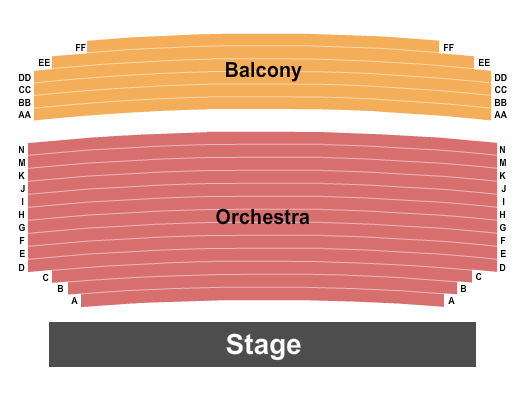 Seating Chart for Jimmy Carr, Feelin' Good - A Tribute To Michael Buble, Dimensions Dance Theatre of Miami, The Machine