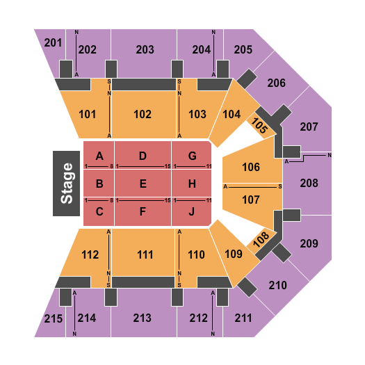 EECU Center seating-chart
