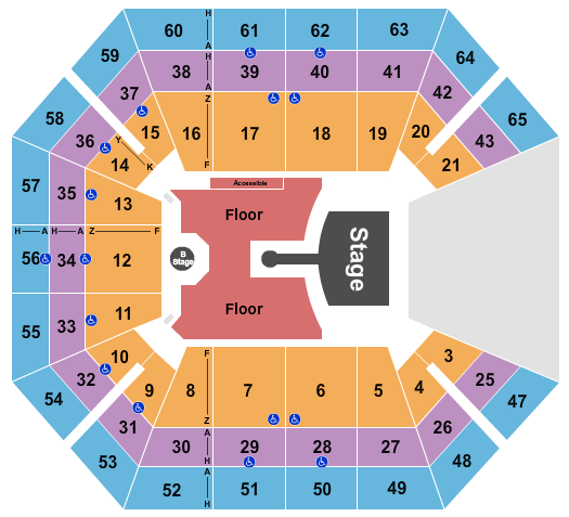 Greta Van Fleet ExtraMile Arena seating chart
