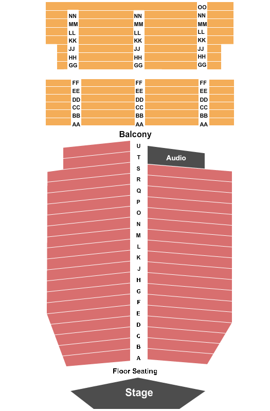 Seatmap for fargo theatre